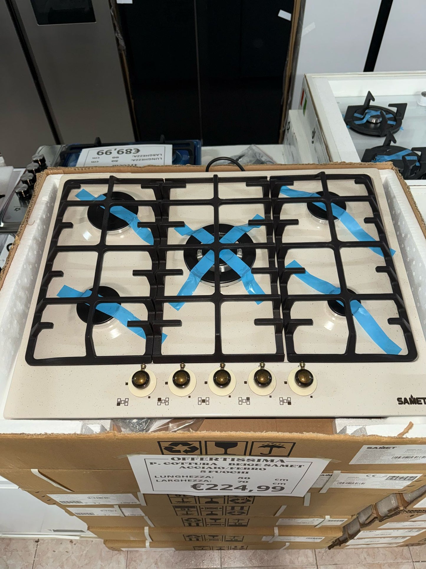 PIANO COTTURA 5 FUOCHI FRAGRANITE