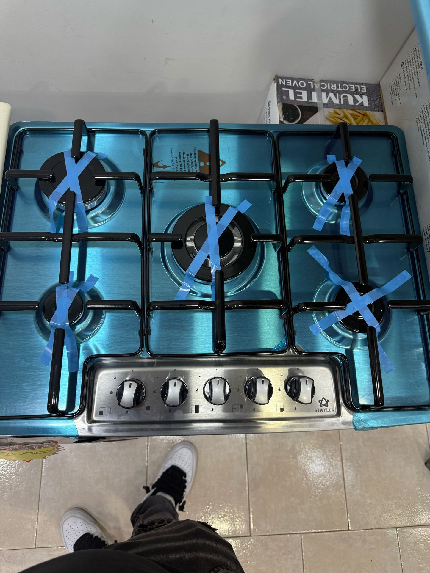 PIANO COTTURA 5 FUOCHI INOX 75cm