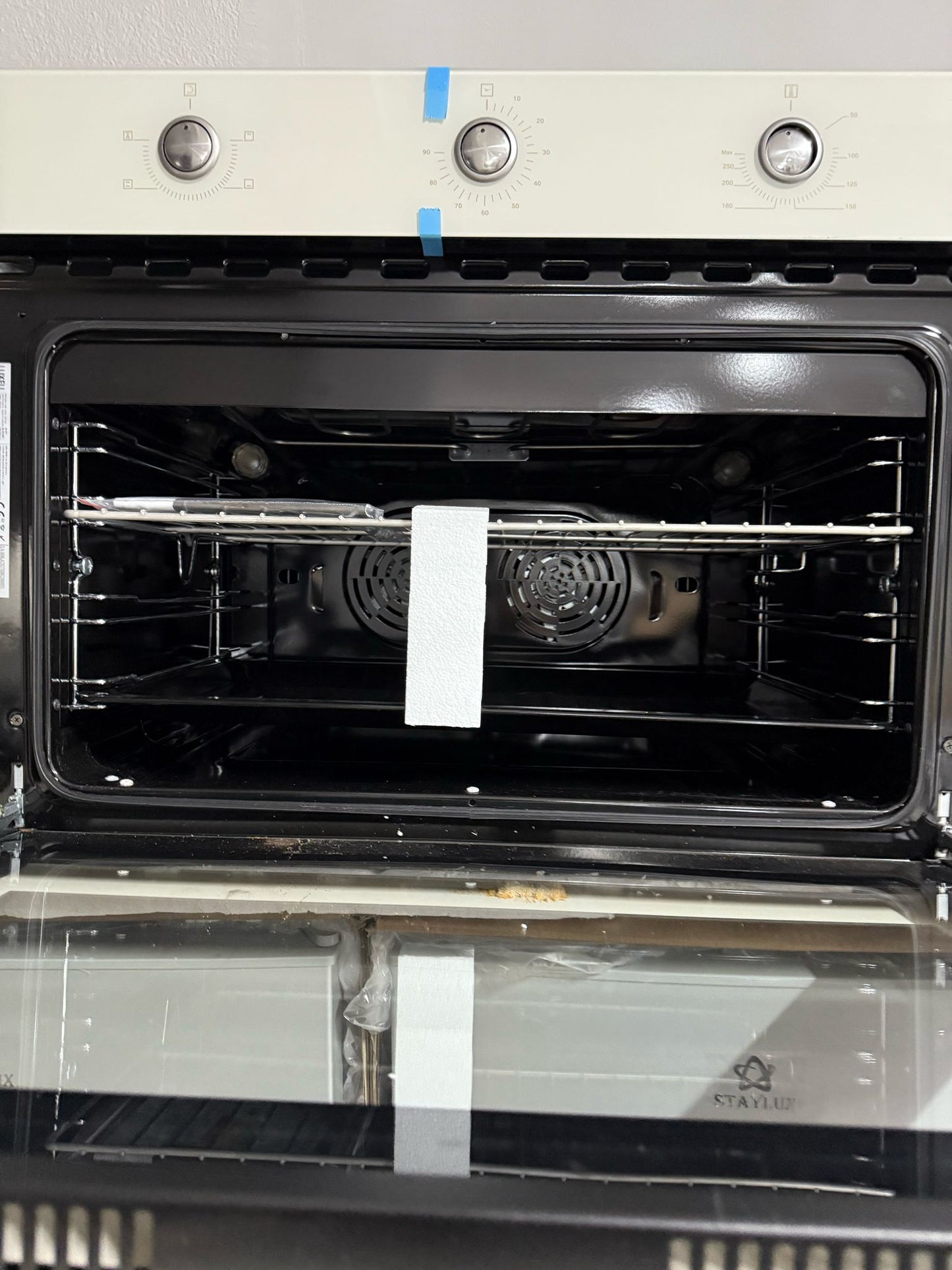 FORNO VENTILATO VETRO CREMA 90cm