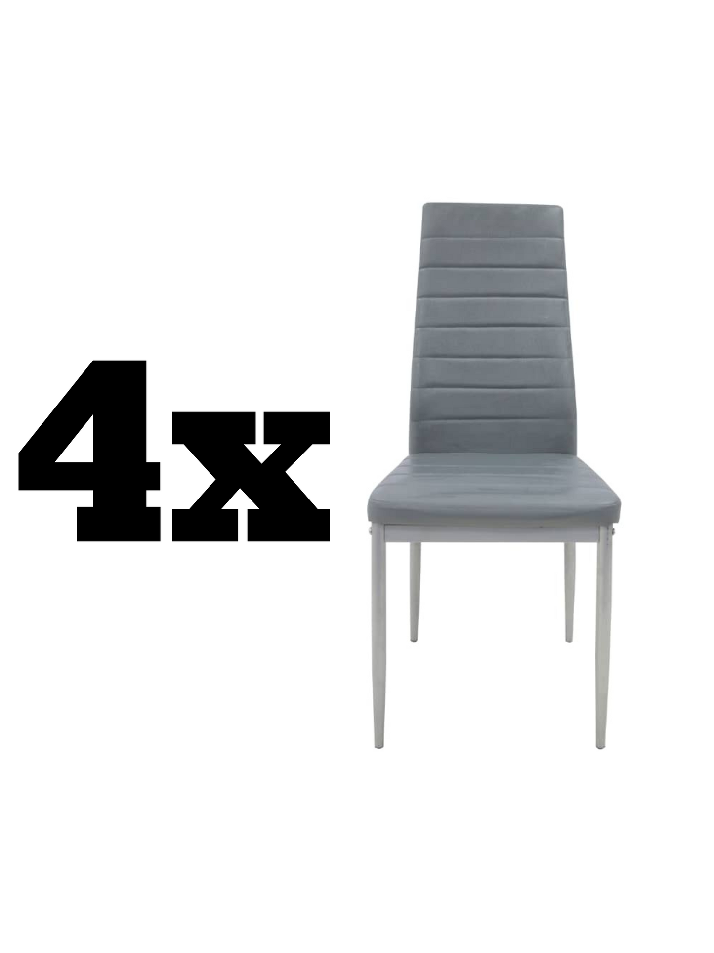 4x SEDIA MARA GRIGIA
