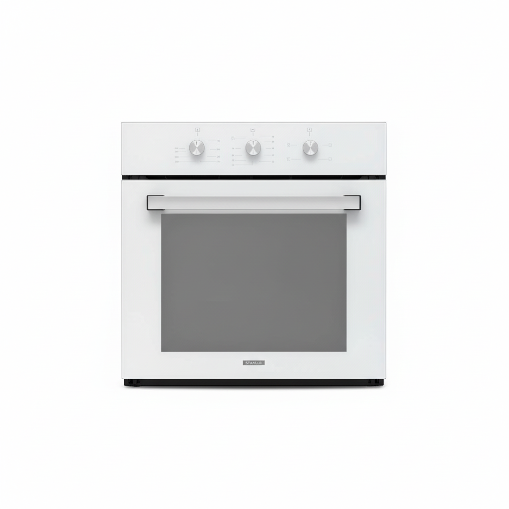 Forno da Incasso Vetro Bianco sfondo bianco