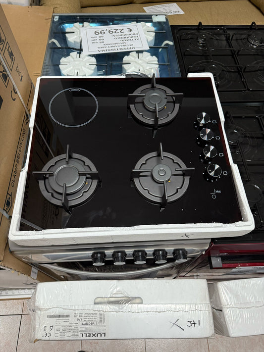 PIANO COTTURA GAS E INDUZIONE MISTO 3+1