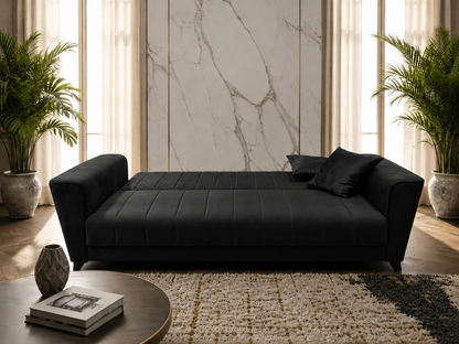 Divano Letto Clic Clac con Cassettone e Funzione Letto