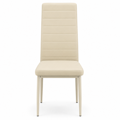 Sedie da Pranzo Tortora Set 4 Ecopelle