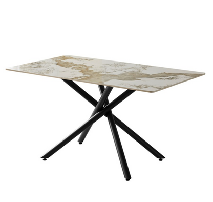 Tavolo Pandora Piano in Ceramica Effetto Marmo