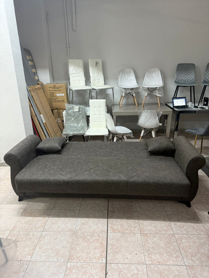 DIVANO LETTO CON CASSETTONE CLICK CLACK ANTHRACITE
