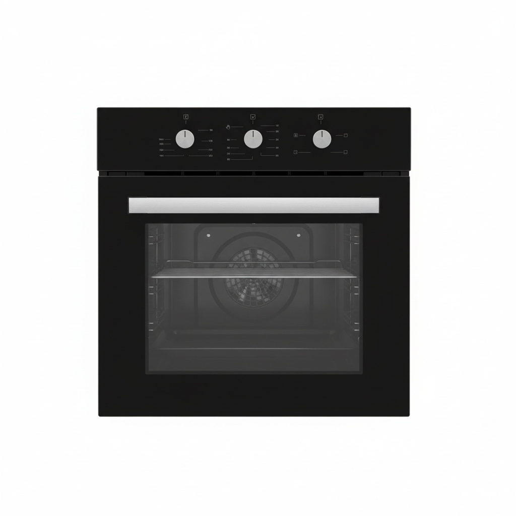 Forno da Incasso Vetro Nero Ignis sfondo bianco