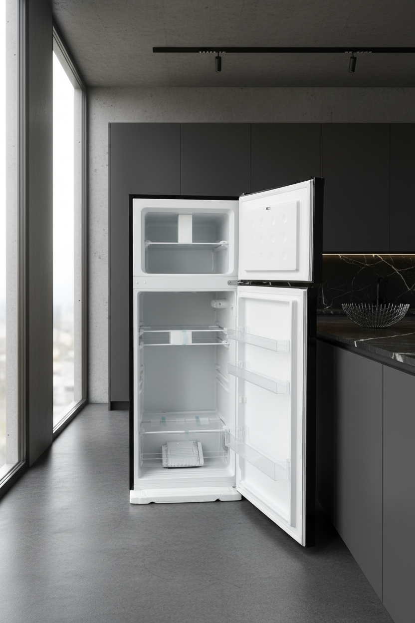 Frigorifero Staylux Nero - Aperto frontale cucina