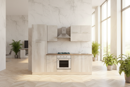 Cucina Canyon White 255cm - Sfondo Lusso