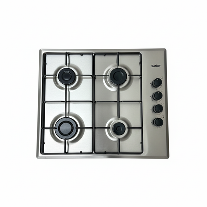 Piano cottura Samet Ariane 4 fuochi inox - sfondo bianco Google Shopping