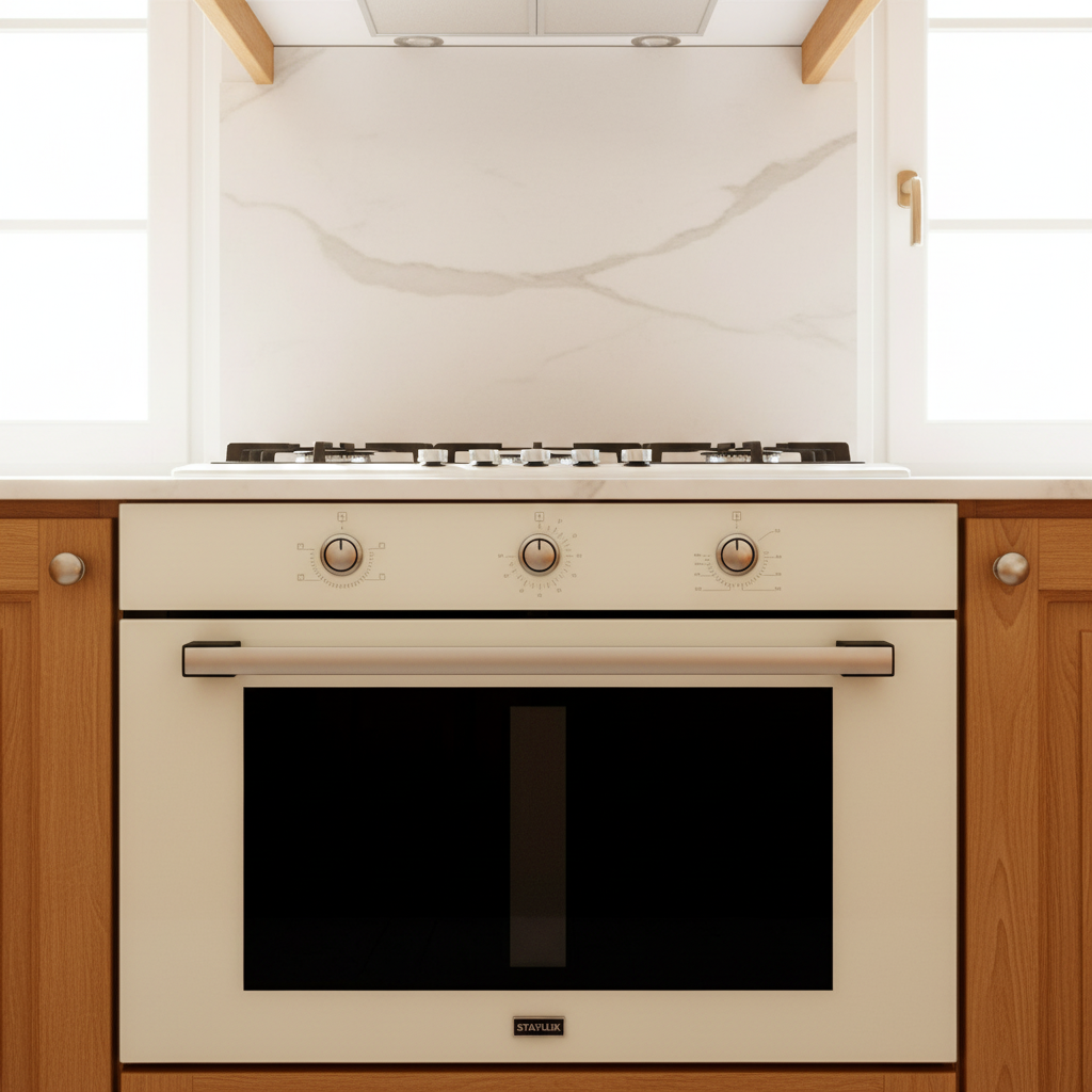 Forno da Incasso Ventilato Vetro Beige Staylux 90x60cm