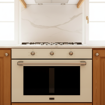 Forno da Incasso Ventilato Vetro Beige Staylux 90x60cm