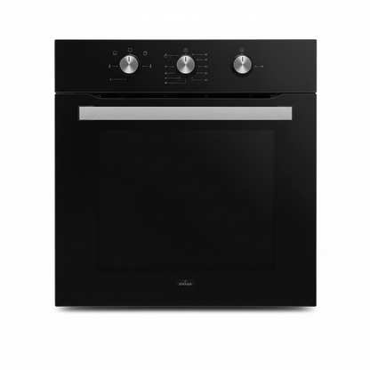 Forno ventilato gas vetro nero Staylux sfondo bianco