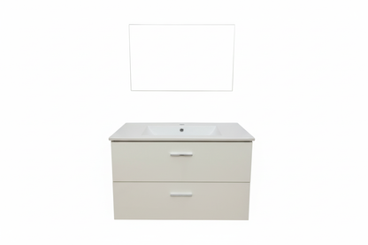 Mobile bagno sospeso 80cm bianco - sfondo bianco