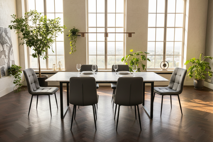 Sedia Fender Grigia - tavolo sala da pranzo
