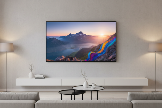 Smart TV NEI 42" FHD Borderless - salotto moderno