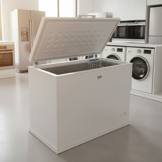 Congelatore pozzetto Beko 250L aperto - showroom