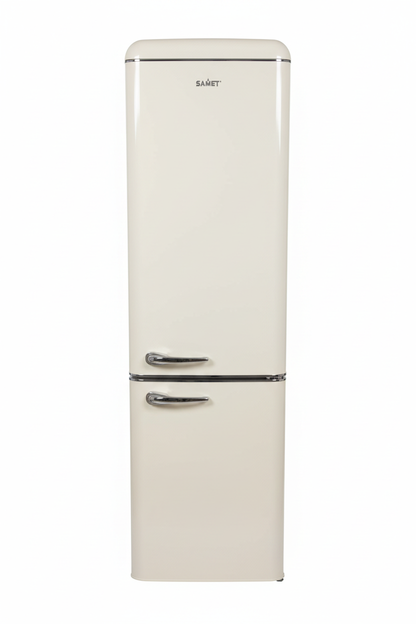 Frigorifero Damet Retro Crema - Sfondo bianco