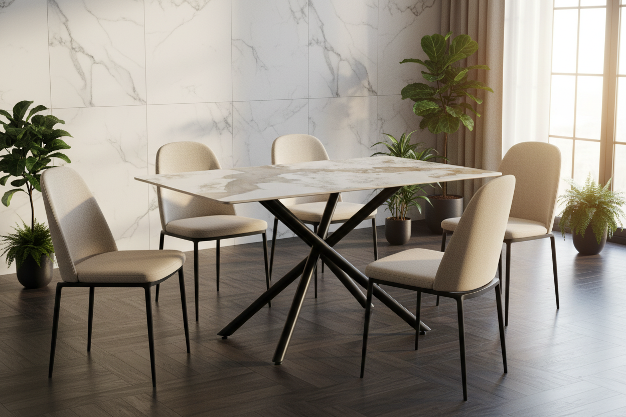 Tavolo Pandora con sedie in sala da pranzo lusso