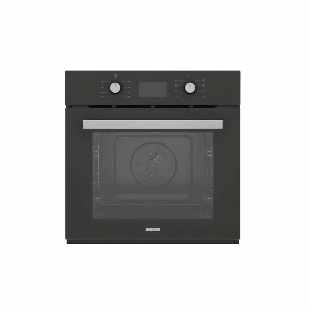 Forno ventilato digitale vetro antracite Staylux 60x60cm sfondo bianco