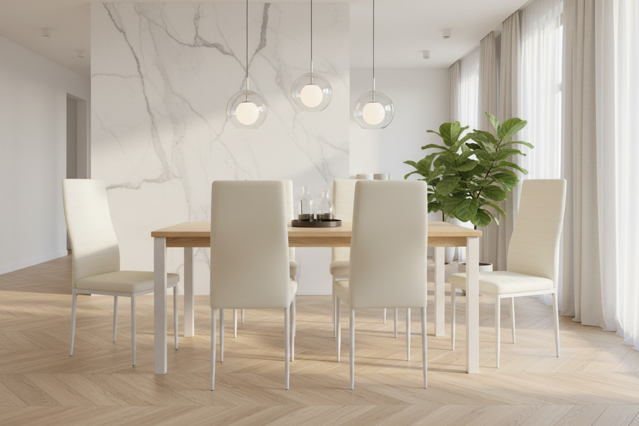 Sedie Bianche Set 6